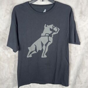 Mack Licensed Product Men's Black Pitbull Dog Graphic T Shirt Large